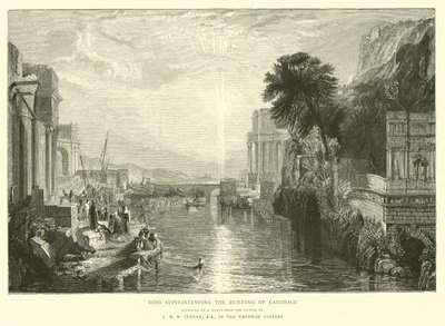 Didon supervisant la construction de Carthage - English School