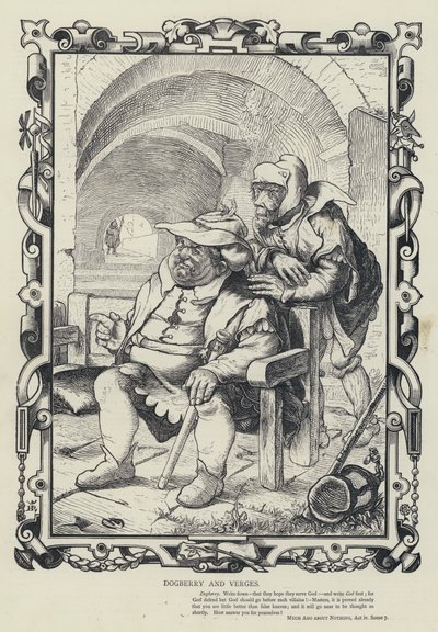 Dogberry et Verges, Beaucoup de bruit pour rien, Acte IV, Scène 7 - English School