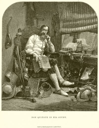 Don Quichotte dans son étude - English School