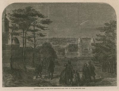 La Comète de Donati, vue depuis Greenwich Park, 17 septembre 1858, à 19h30 - English School