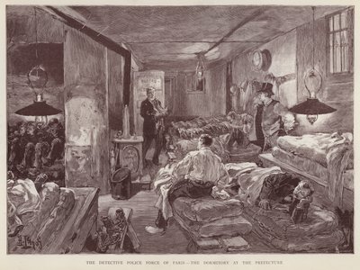 Dortoir à la Préfecture de Police de Paris, France - English School