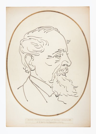 Dessin de Charles Dickens par l