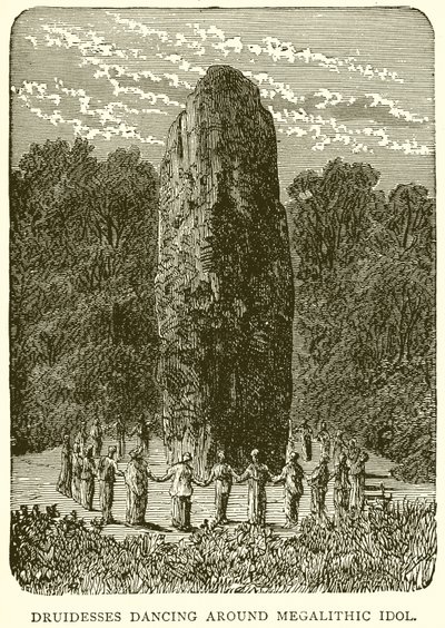 Druidesse dansant autour d