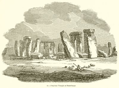 Temple druidique à Stonehenge - English School