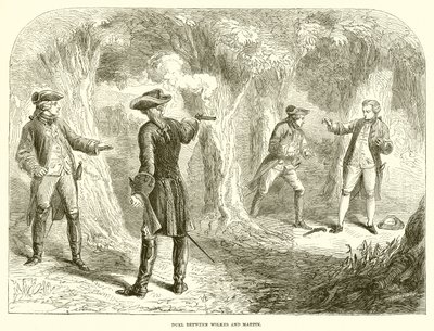 Duel entre Wilkes et Martin - English School