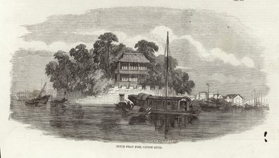 Fort de Dutch Folly, rivière de Canton - English School