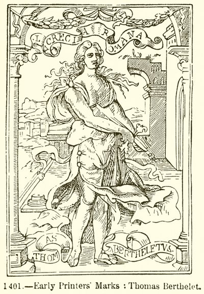 Marques des premiers imprimeurs : Thomas Berthelet - English School