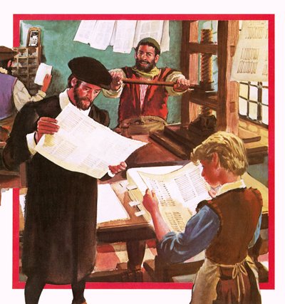 Première presse à imprimer - English School