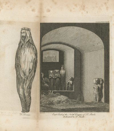 Extrémité est de la crypte nord de la cathédrale Saint-Paul - English School