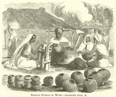 Potiers orientaux au travail, Jérémie, xviii, 2 - English School