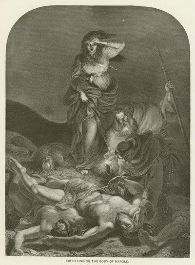 Edith trouvant le corps de Harold - English School