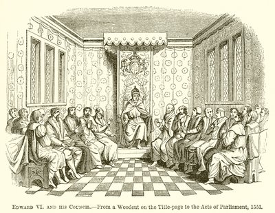 Édouard VI et son conseil - English School