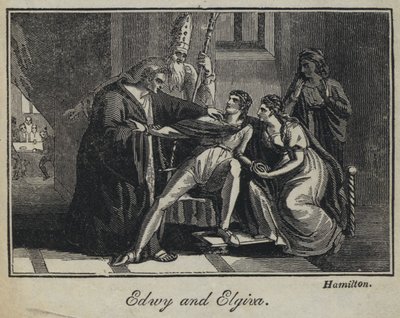 Edwy et Elgiva (gravure) - English School