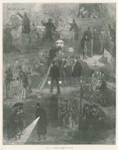 Effets de la grève du gaz à Londres - English School