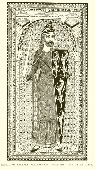 Effigie de Geoffroy Plantagenêt, de son tombeau au Mans - English School