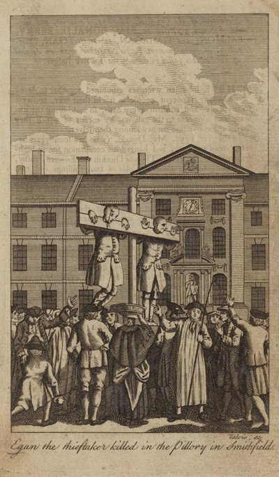 Egan le voleur tué dans le pilori à Smithfield - English School