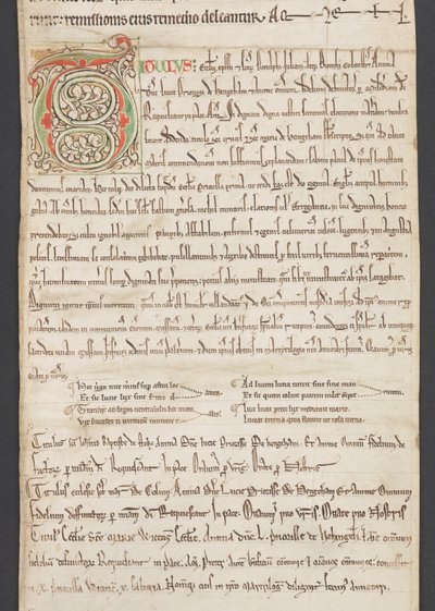 Egerton MS 2849, Membrane III, vers 1225-30 (vélin) - English School