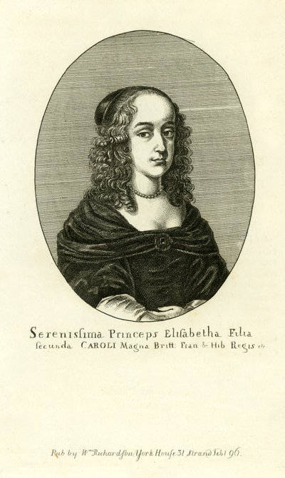 Elizabeth Stuart, deuxième fille du roi Charles I - English School
