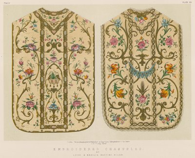 Chasubles brodées - English School