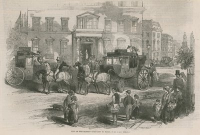 Fin de la saison 1846 - en route pour Paris - English School