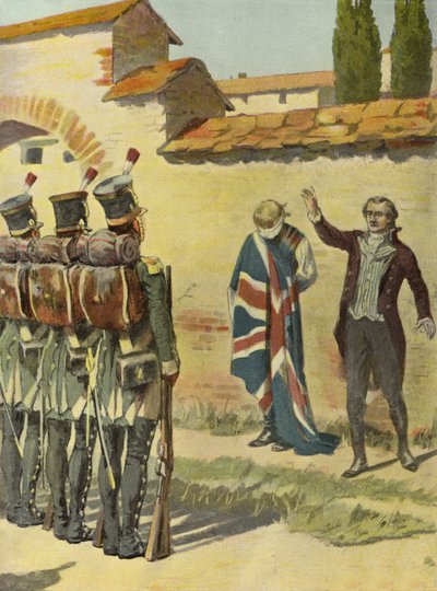 Consul anglais protégeant un prisonnier - English School