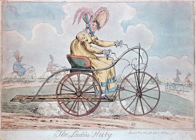 Dessin humoristique anglais "La Dame Hobby" - English School