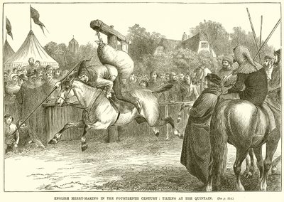Fête Anglaise au XIVe Siècle : Joute au Quintain - English School