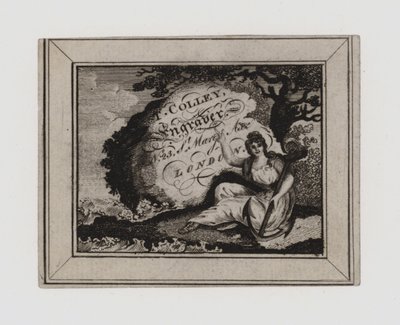 Graveurs, T Colley, carte de visite - English School