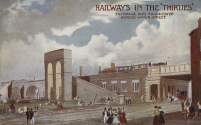 Entrée à Manchester par Water Street - English School