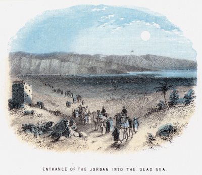 Entrée du Jourdain dans la mer Morte - English School