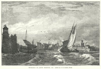 Entrée du port de Leith - English School