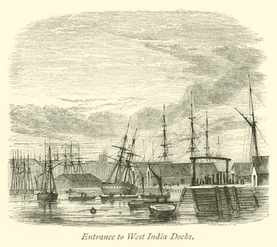 Entrée des Docks des Indes occidentales - English School
