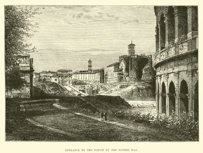 Entrée du Forum par la Voie Sacrée - English School