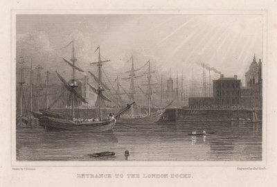 Entrée des docks de Londres - English School