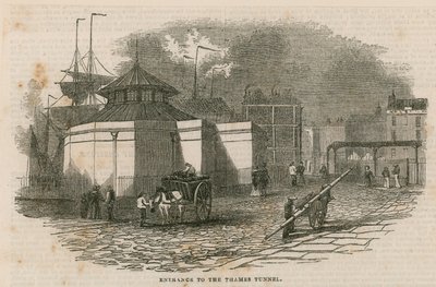 Entrée du tunnel de la Tamise - English School