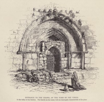 Entrée de la chapelle du Tombeau de la Vierge - English School