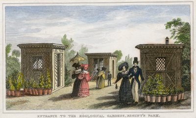 Entrée des jardins zoologiques, Regents Park - English School