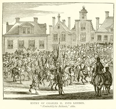 Entrée de Charles II à Londres - English School