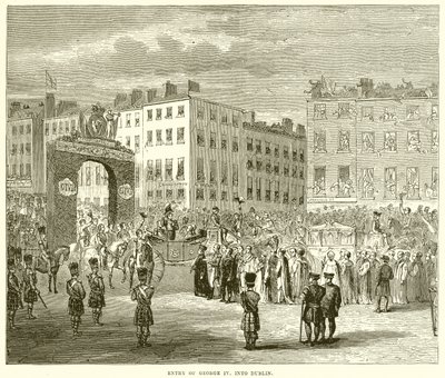 Entrée de George IV à Dublin - English School