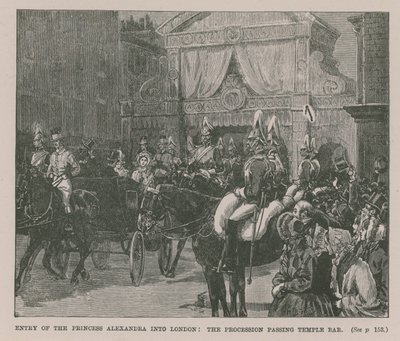 Entrée de la Princesse Alexandra à Londres - English School