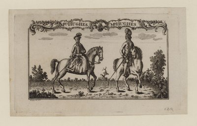 Artistes équestres, Mme Hughes et M. Hughes, carte de visite - English School