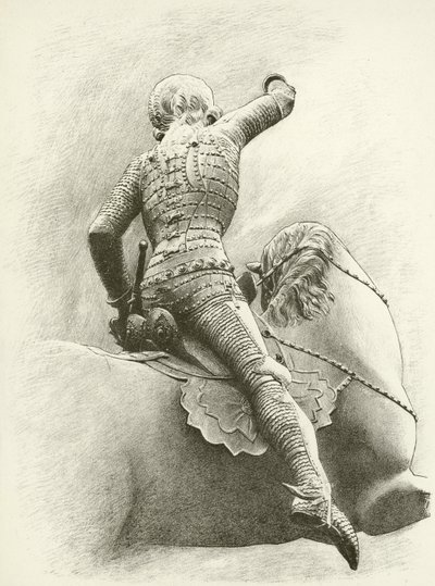 Figure équestre à Prague, Bohême - English School