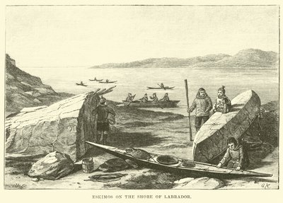 Esquimaux sur le rivage du Labrador - English School