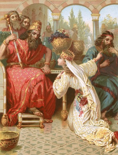 Esther devant Assuérus - English School