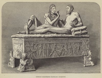 Sarcophage étrusque, collection Castellani - English School