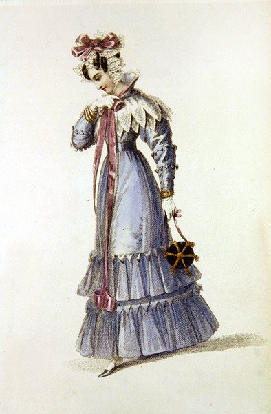 Robe de soirée, planche de mode de Ackermann
