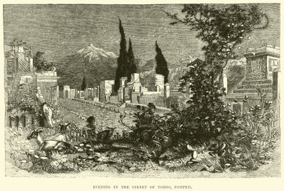 Soirée dans la rue des Tombeaux, Pompéi - English School