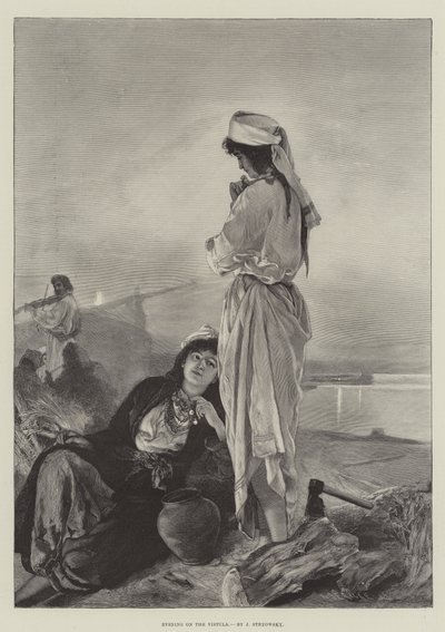Soirée sur la Vistule (gravure) - English School