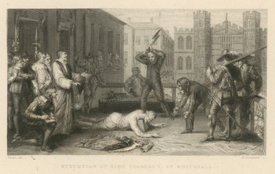 Exécution du roi Charles Ier à Whitehall - English School