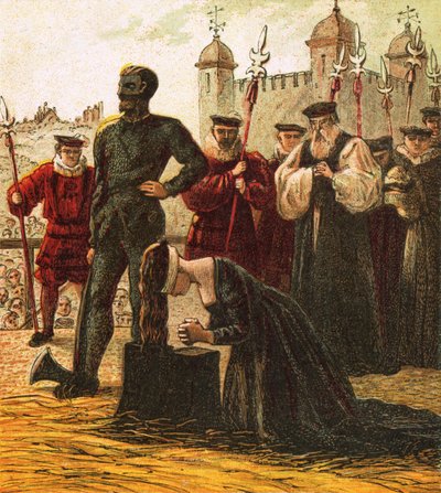 Exécution de Lady Jane Grey - English School